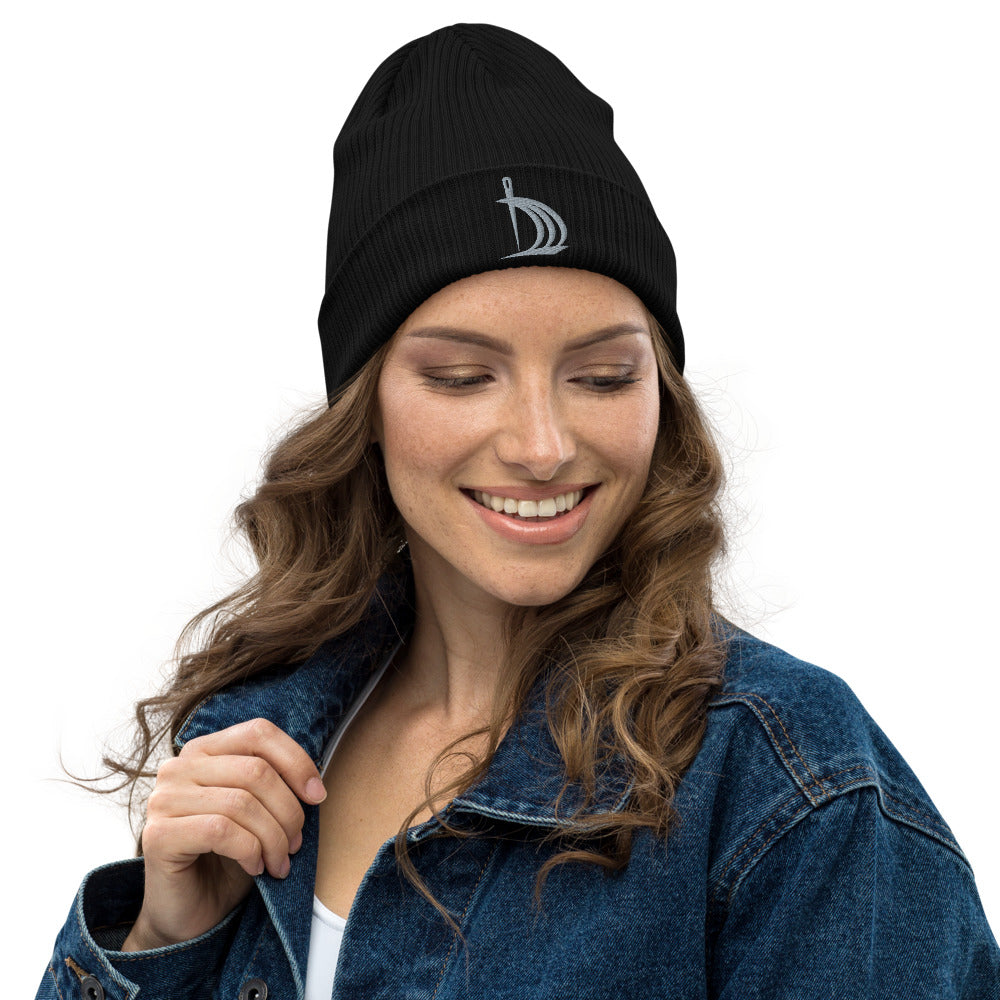 Organic ribbed beanie